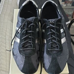 ***REDUCED*** Coach Black and Gray Athletic Sneakers with Mesh Upper
